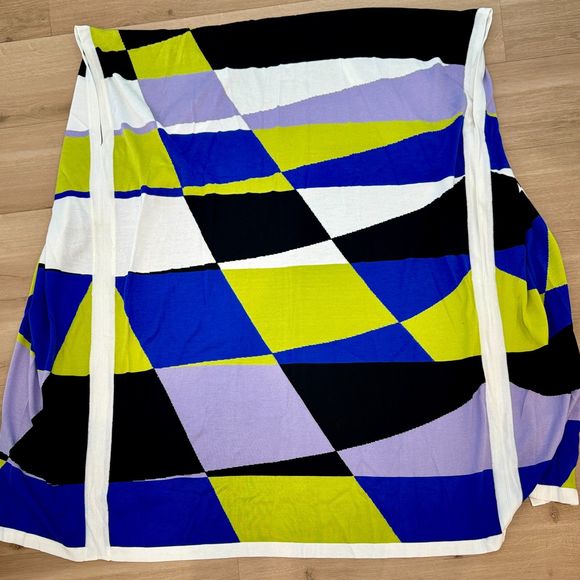 NWT* MISOOK Plus Size Short-Sleeve Graphic Duster Coat, Periwinkle/Blue -Size 2X - Picture 7 of 7